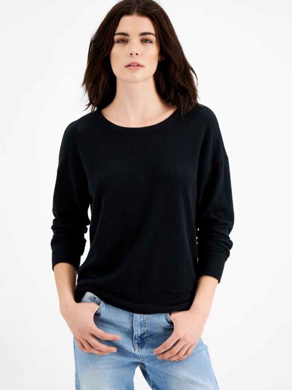 Hippie Rose Juniors Cutout-Back Knit Top